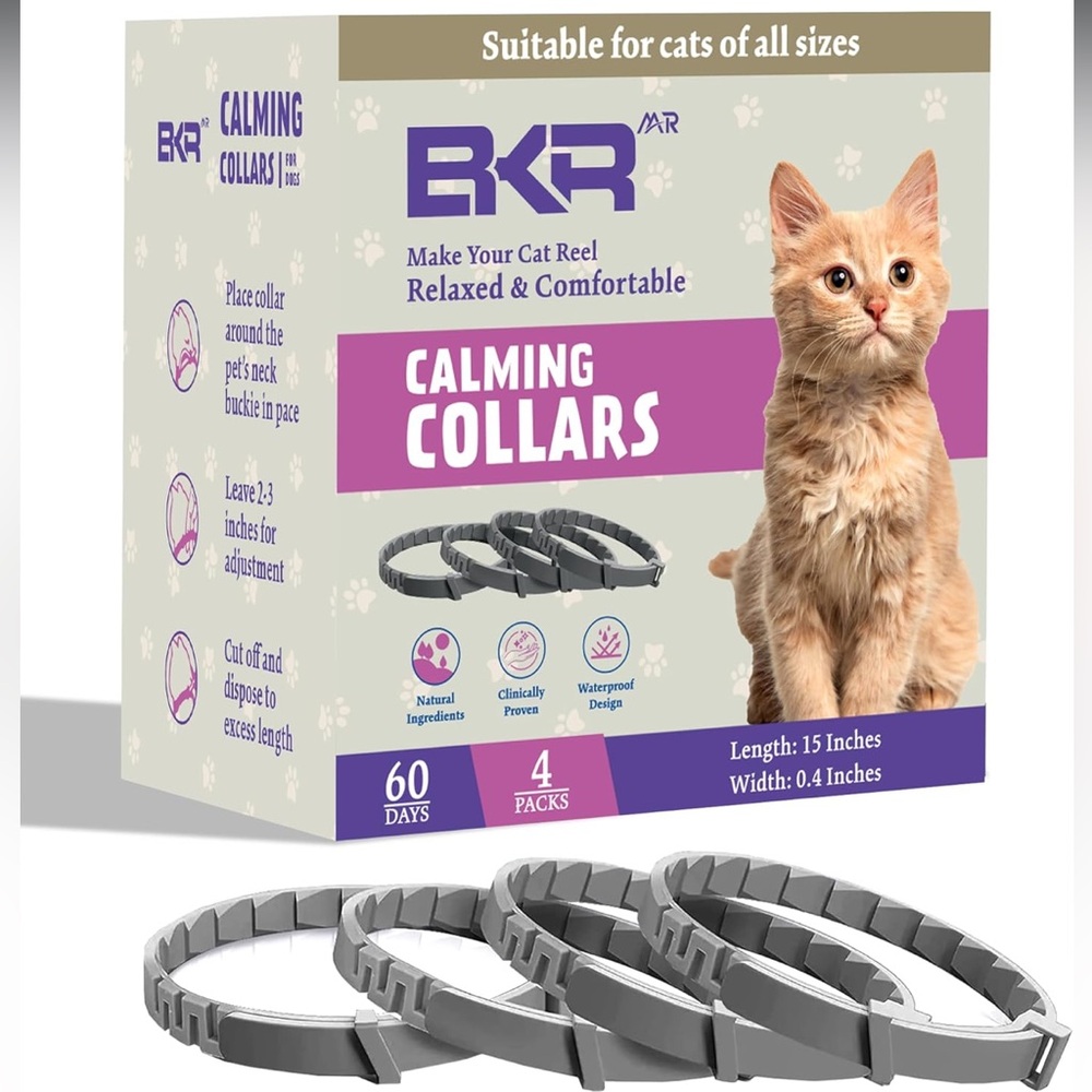NWT Calming Collar for Cats Relief Anxiety Stress Separation and Bad Behaviors
